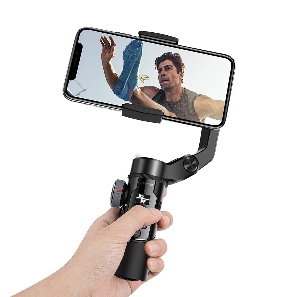 Image of BlitzWolf BW-BS14 Pro 3 Axis Gimbal Stabilizer with Dual Zoom Movable Time-lapse Foldable Selfie Sticks Tripod for Actio