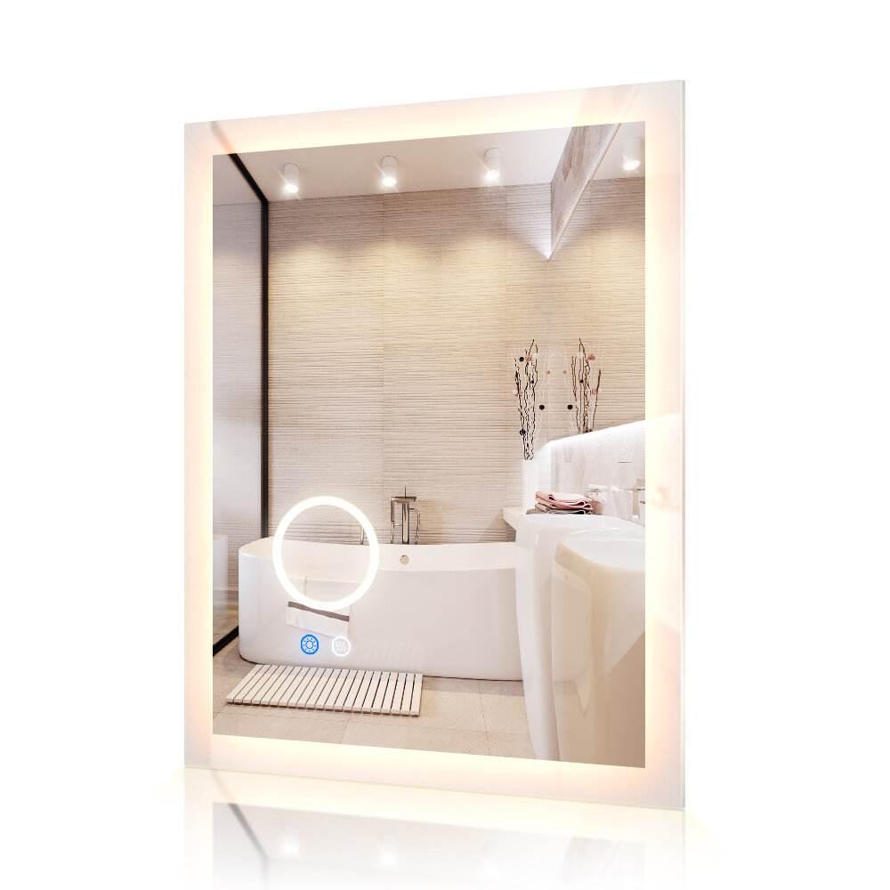 Image of BlitzWolf-SML1 EU Smart Mirror Three Color Temperatures & Dimmable Adjustable Touch Sensor Switches Anti-fogging Mirror