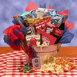 Image of Blockbuster Night Movie Pail with 1000 Redbox Gift Card