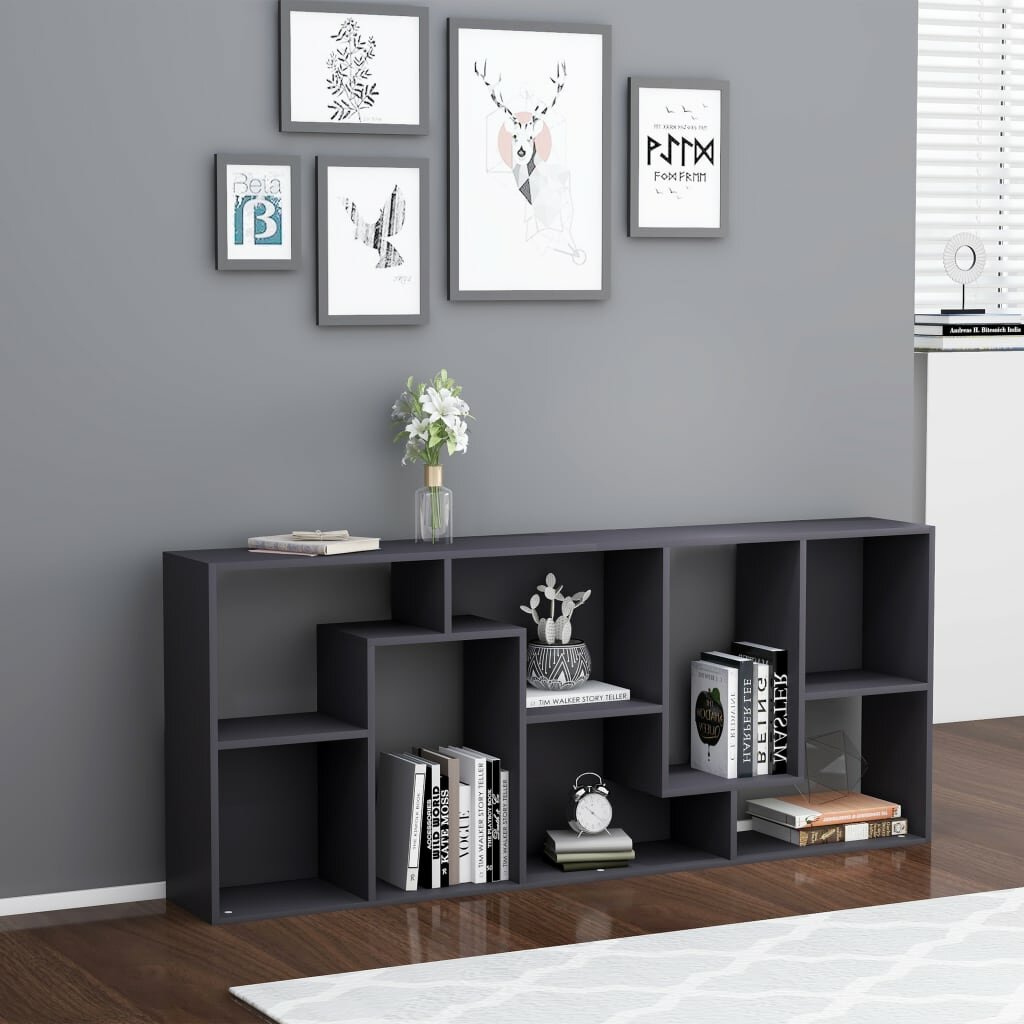 Image of Book Cabinet Gray 264"x94"x634" Chipboard