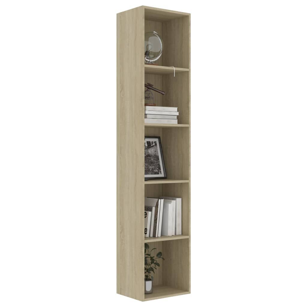 Image of Book Cabinet Sonoma Oak 157"x118"x744" Chipboard