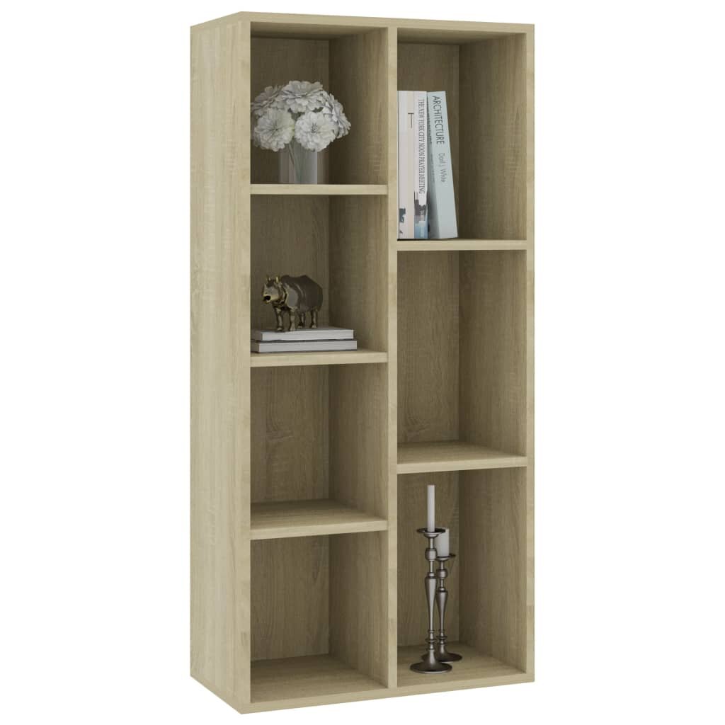 Image of Book Cabinet Sonoma Oak 197"x98"x417" Chipboard