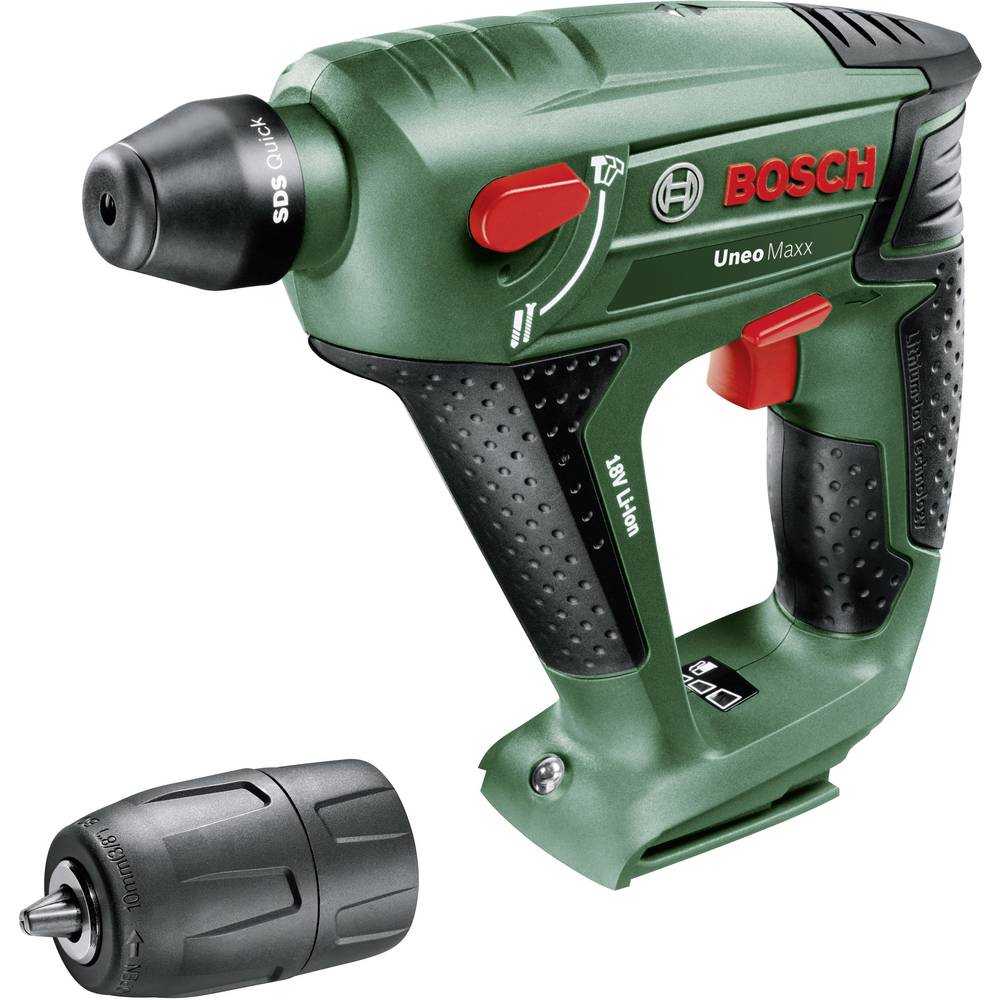 Image of Bosch Home and Garden Uneo Maxx SDS-Quick-Cordless hammer drill 18 V Li-ion w/o battery