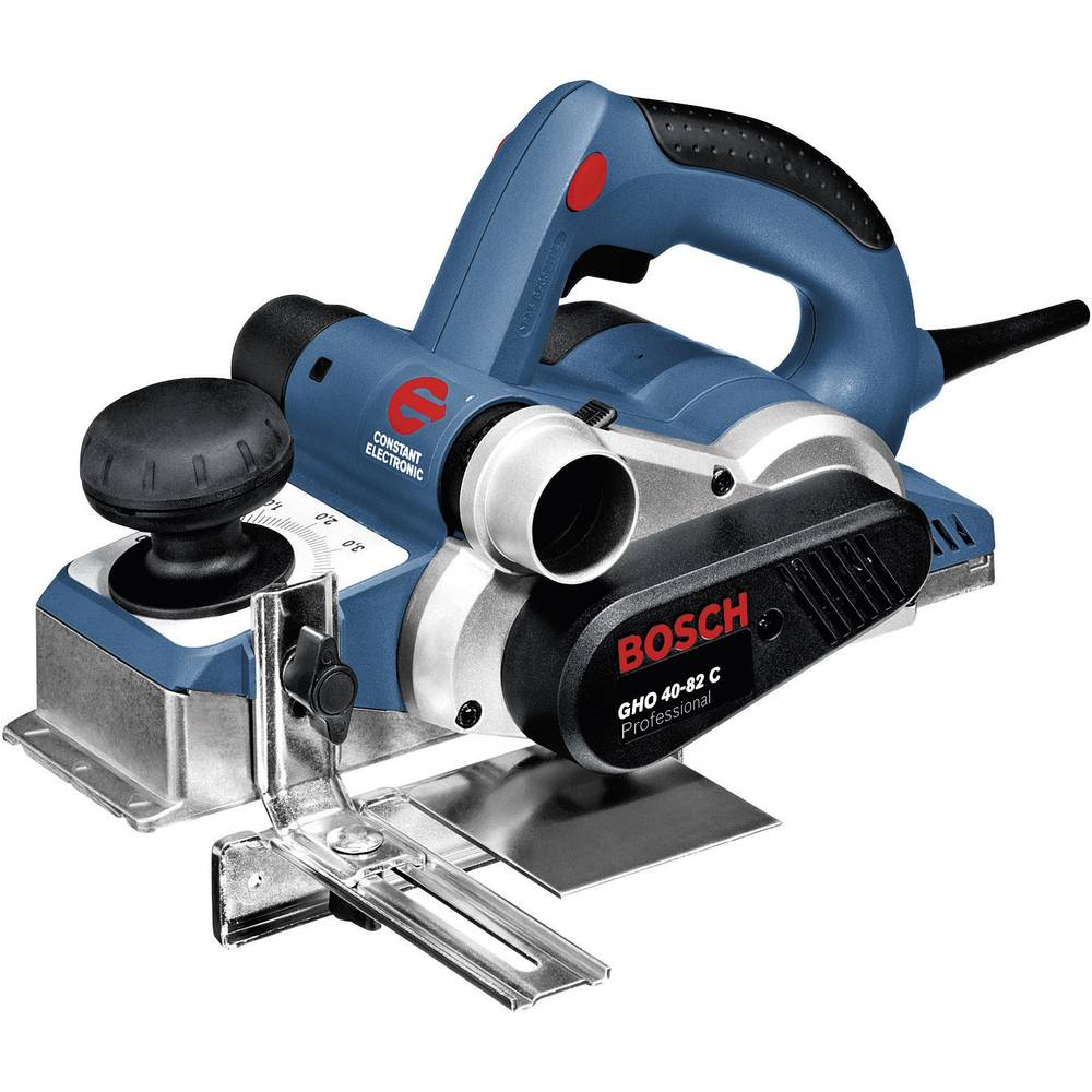 Image of Bosch Professional GHO 40-82 C Power planer incl case Plane width: 82 mm 850 W Fold depth (max): 24 mm