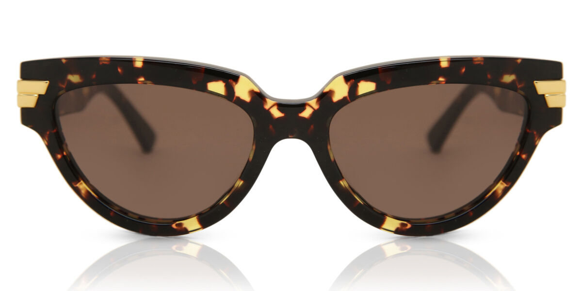 Image of Bottega Veneta BV1035S 002 55 Lunettes De Soleil Femme Tortoiseshell FR