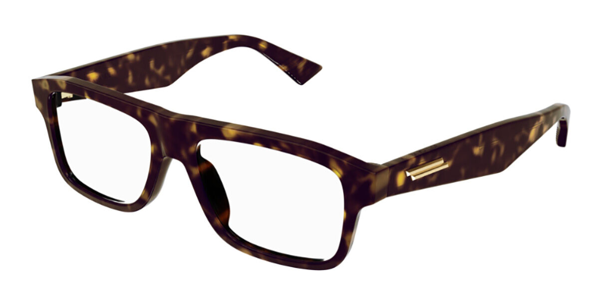 Image of Bottega Veneta BV1156O 002 53 Tortoiseshell Męskie Okulary Korekcyjne PL