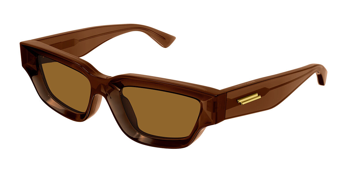 Image of Bottega Veneta BV1250S 004 53 Lunettes De Soleil Homme Marrons FR