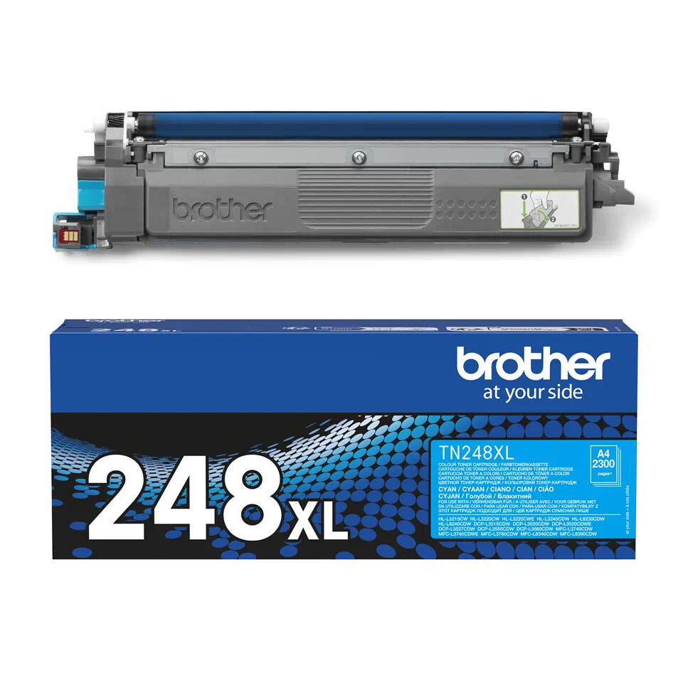 Image of Brother TN248XLC azurový (cyan) originální toner CZ ID 500389