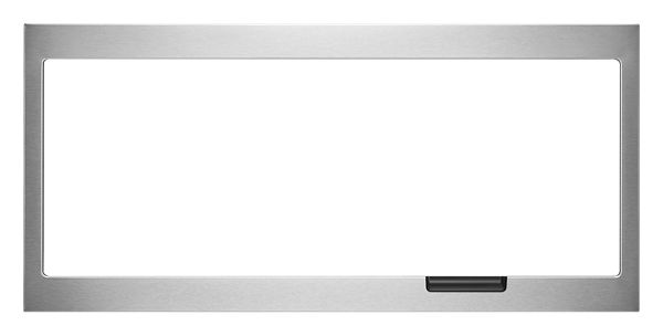 Image of Built-In Low Profile Microwave Slim Trim Kit with Pocket Handle Stainless Steel ID W11451314