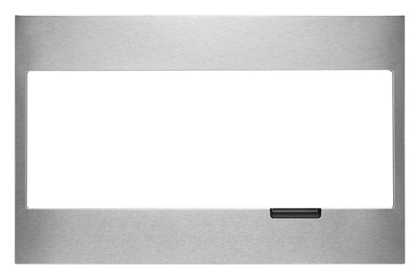 Image of Built-In Low Profile Microwave Standard Trim Kit with Pocket Handle Stainless Steel ID W11451313