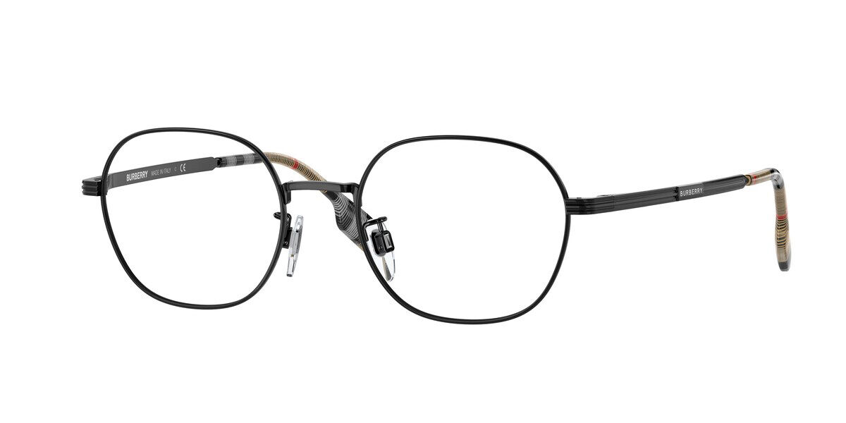 Image of Burberry BE1369TD Asian Fit 1001 Óculos de Grau Pretos Masculino PRT