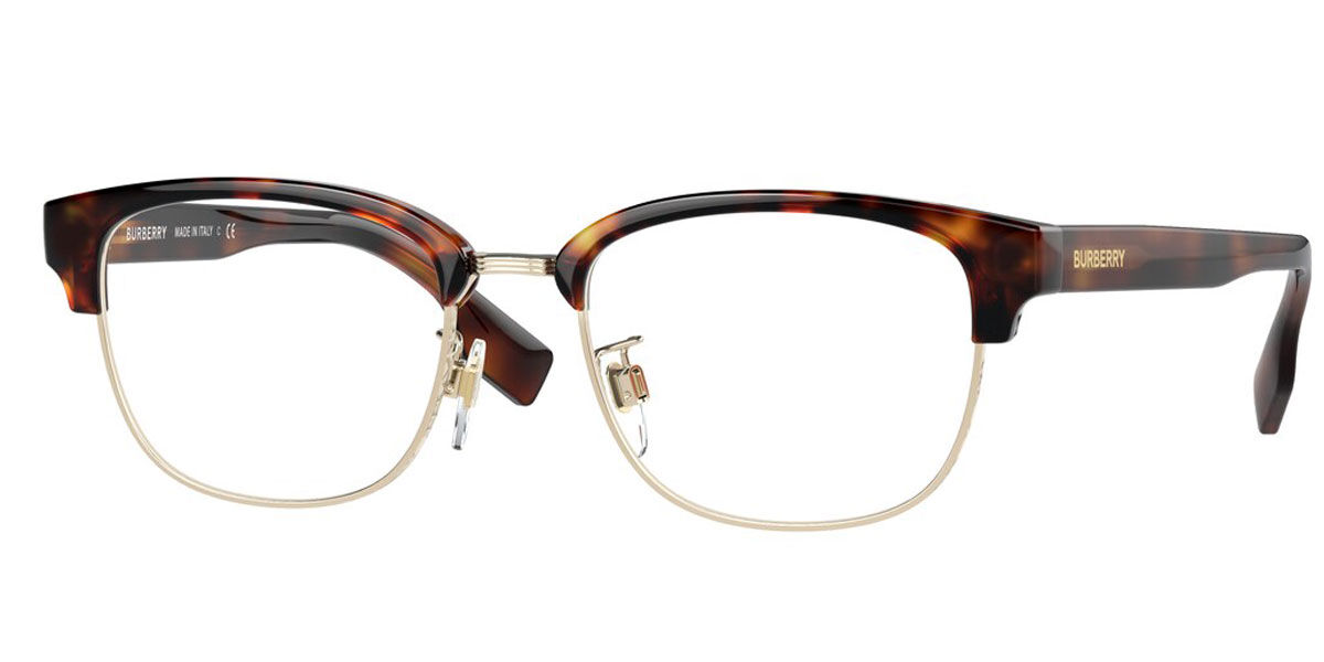 Image of Burberry BE2351D Asian Fit 3316 51 Złote Męskie Okulary Korekcyjne PL