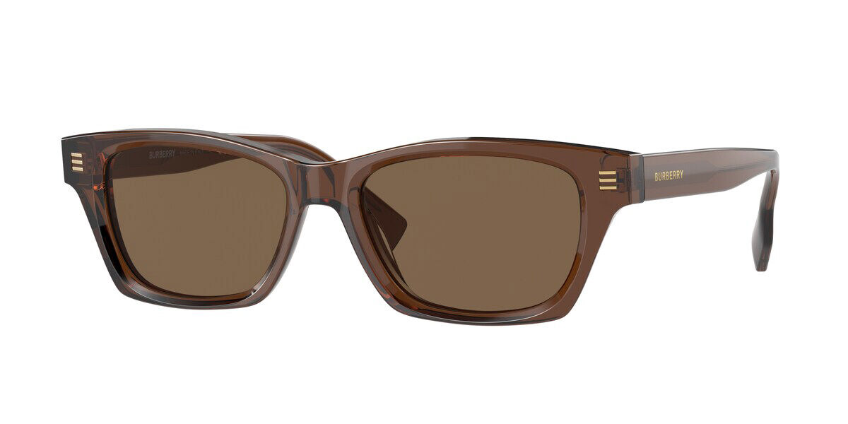 Image of Burberry BE4357F KENNEDY Asian Fit 398673 53 Lunettes De Soleil Homme Marrons FR