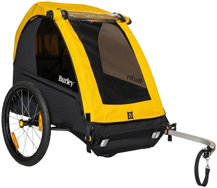 Image of Burley Bee Child Trailer - Double Yellow