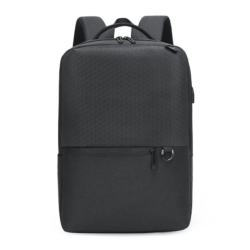 Image of Business Laptop Bag Simple Shoulder Bag Waterrproof USB Charging Backpack For Laptops Books Tablets Under 156inch