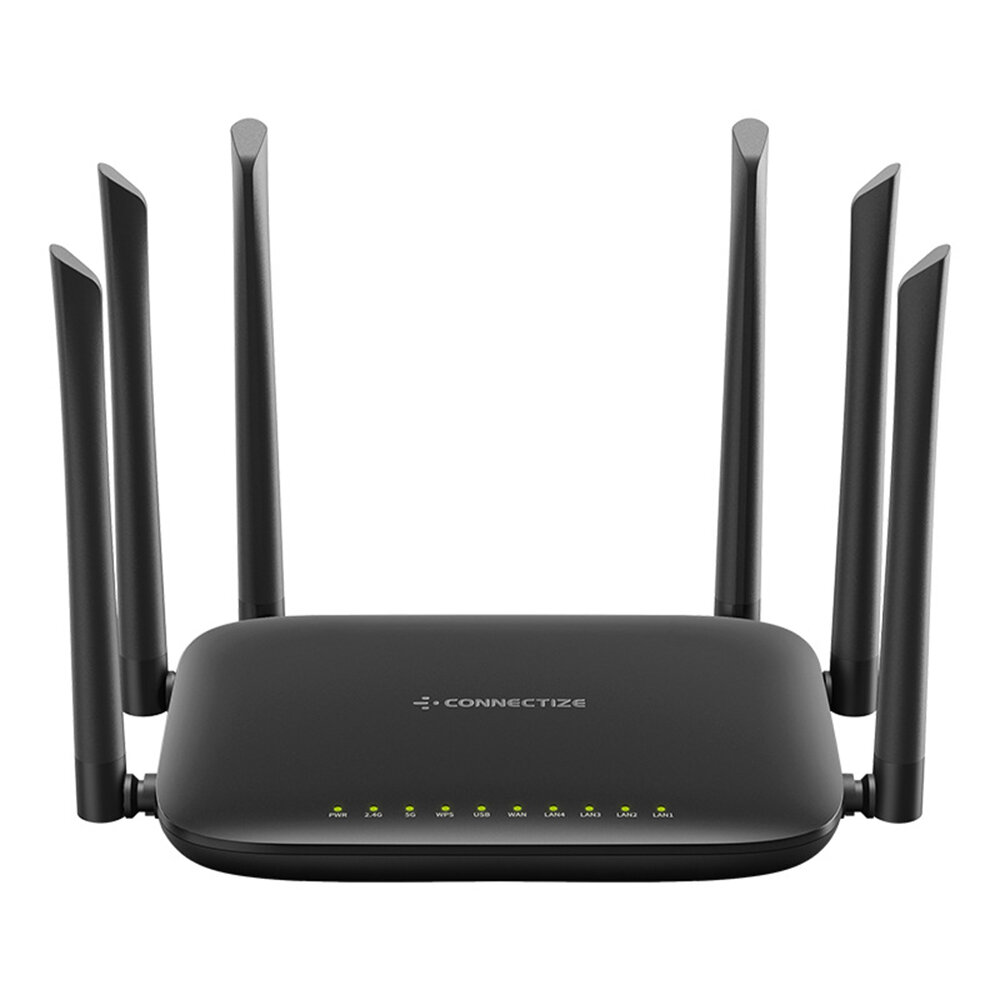 Image of CONNECTIZE AC2100 Wireless Router Dual Band 24G/5G Gigabit WiFi Router US/EU Plug Support MU-MIMO Beamforming Signal Am