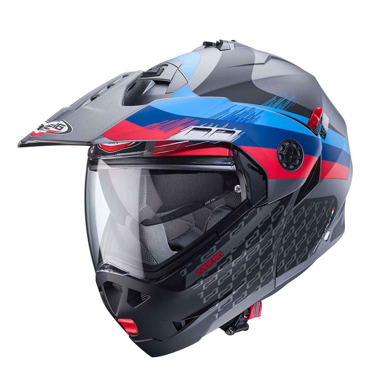 Image of Caberg Tourmax X Sarabe Grau Blau Klapphelm Größe M