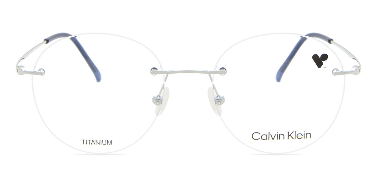 Image of Calvin Klein CK22125TA 414 Óculos de Grau Prata Masculino BRLPT
