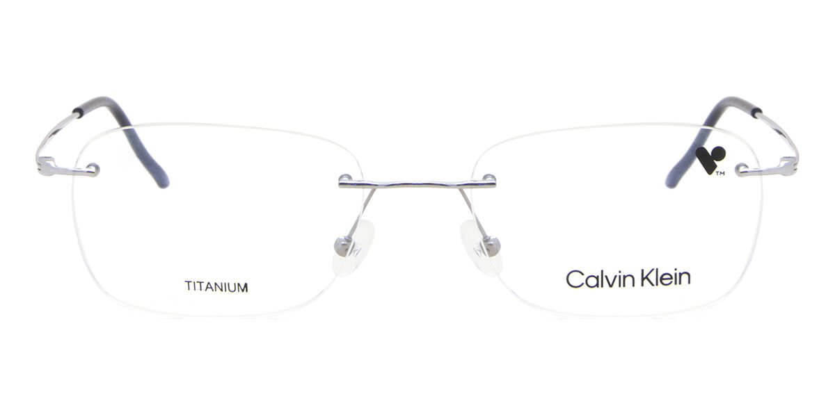 Image of Calvin Klein CK22125TD 414 Óculos de Grau Prata Masculino PRT