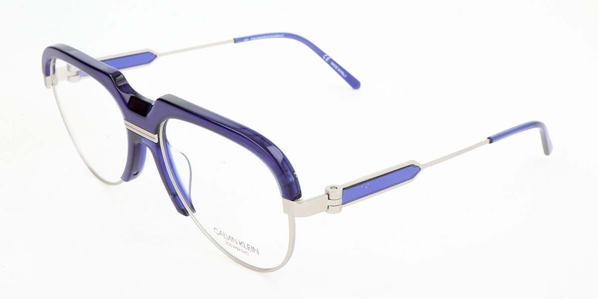 Image of Calvin Klein CKNYC1970 406 56 Niebieskie Męskie Okulary Korekcyjne PL