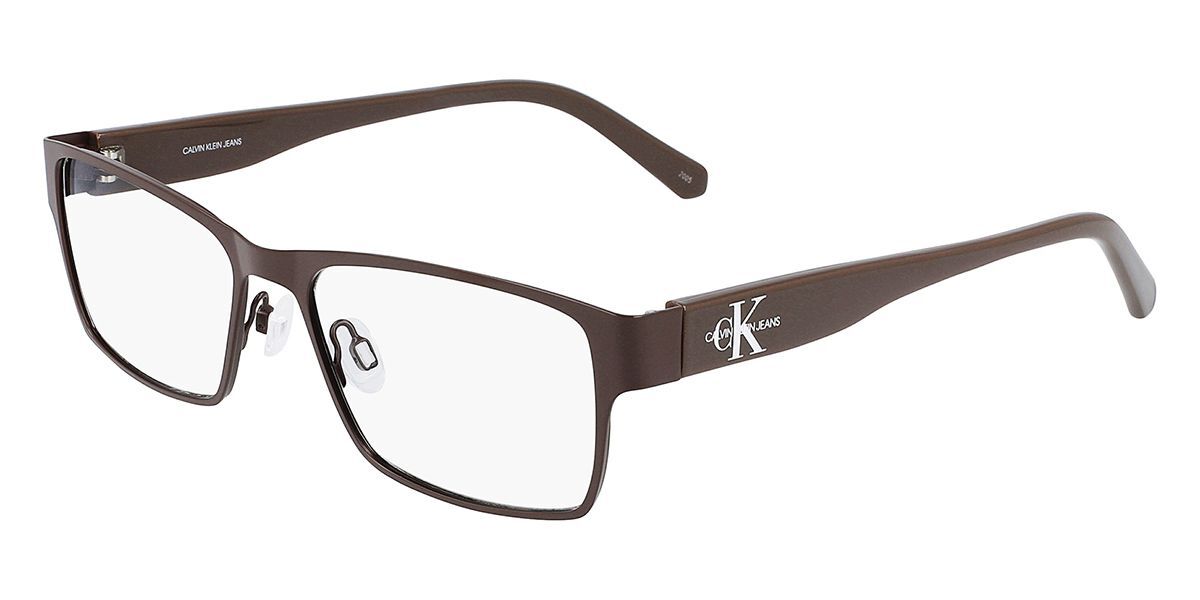 Image of Calvin Klein Jeans CKJ20400 210 55 Brązowe Męskie Okulary Korekcyjne PL