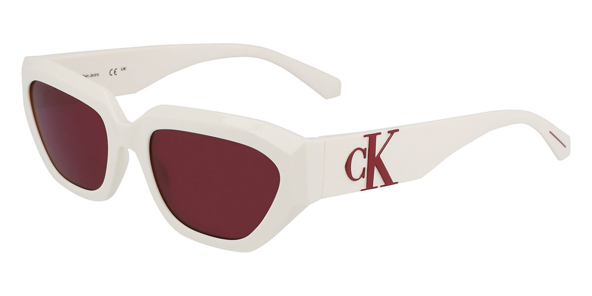 Image of Calvin Klein Jeans CKJ23652S 100 Gafas de Sol para Hombre Blancas ESP