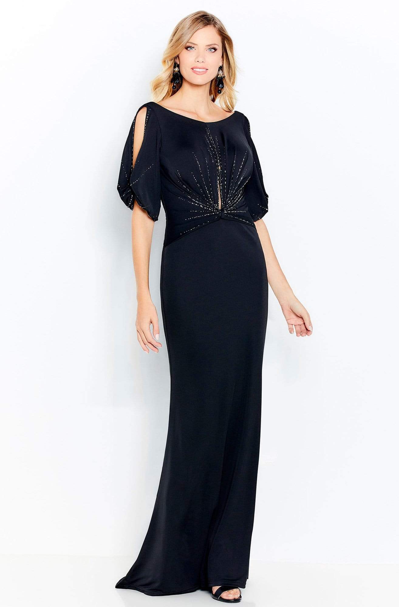 Image of Cameron Blake - 120609 Bateau Sheath Evening Gown