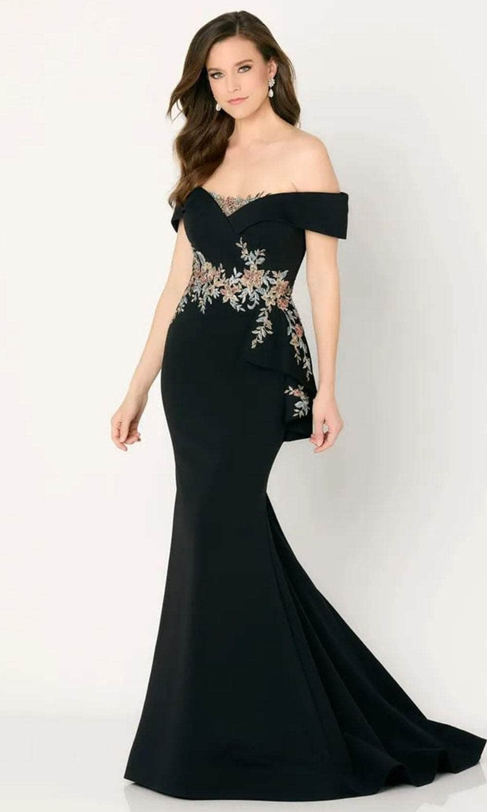 Image of Cameron Blake CB779 - Embroidered Mermaid Evening Dress