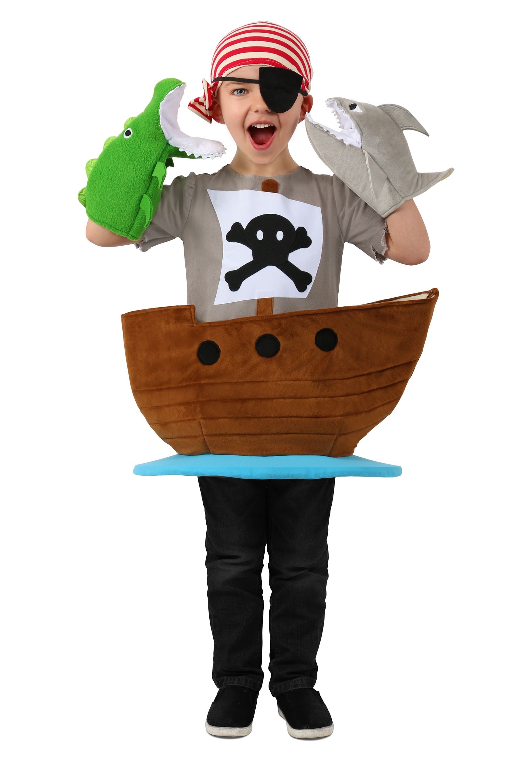 Image of Candy Catcher Pirate Ship Kids Costume ID PR4206-XS