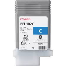 Image of Canon PFI-102C 0896B001 azúrová (cyan) originálna cartridge SK ID 13633