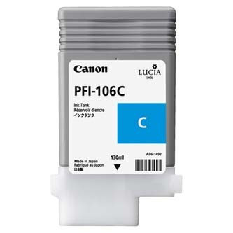 Image of Canon PFI-106C azuriu (cyan) cartus original RO ID 6175