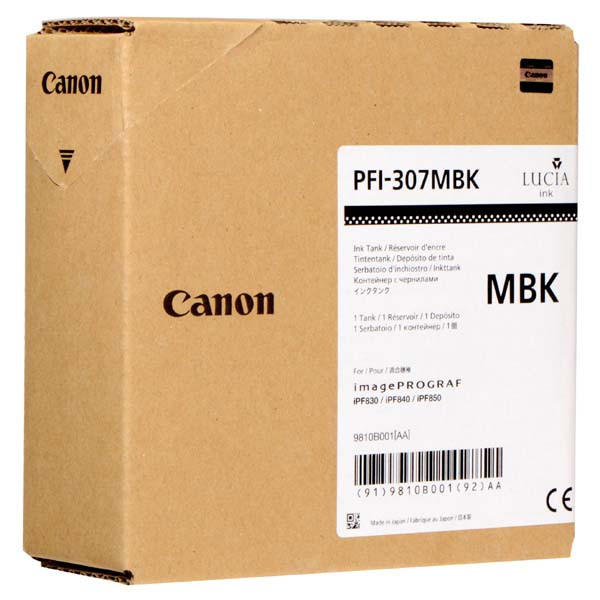 Image of Canon PFI-307MB 9810B001 mat negru (matte black) cartus original RO ID 13793