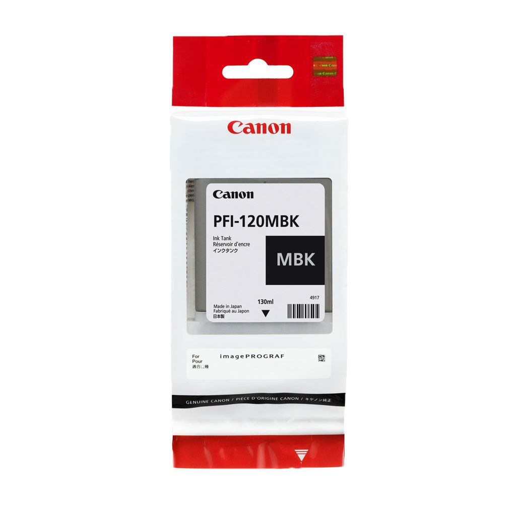 Image of Canon originálna cartridge PFI120MBK matte black 130ml 2884C001 Canon TM-200 205 300 305 SK ID 17803