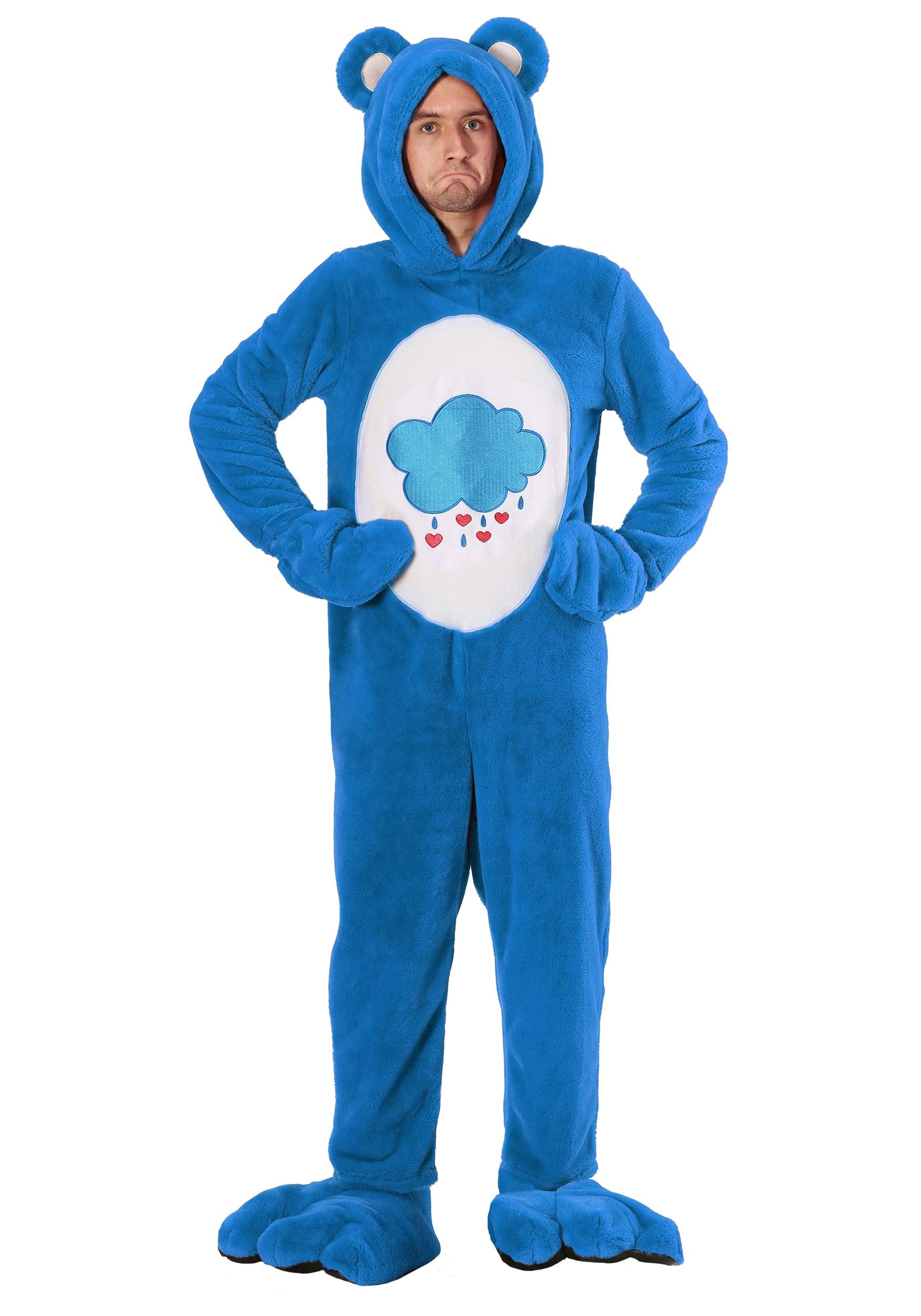 Image of Care Bears Deluxe Grumpy Bear Adult Costume | Care Bears Costumes ID FUN6493AD-XS