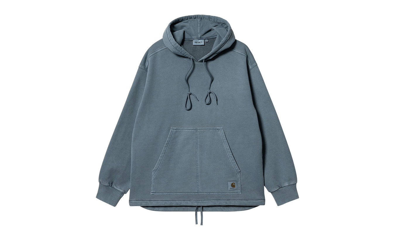 Image of Carhartt WIP Hooded Arling Sweatshirt Storm Blue ESP