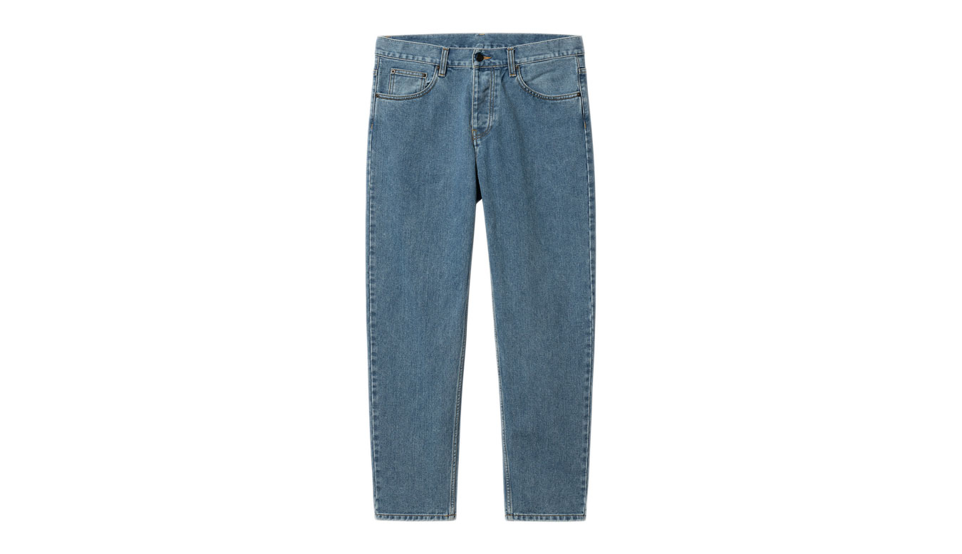 Image of Carhartt WIP Newel Pant Blue (Stone Bleached) FR