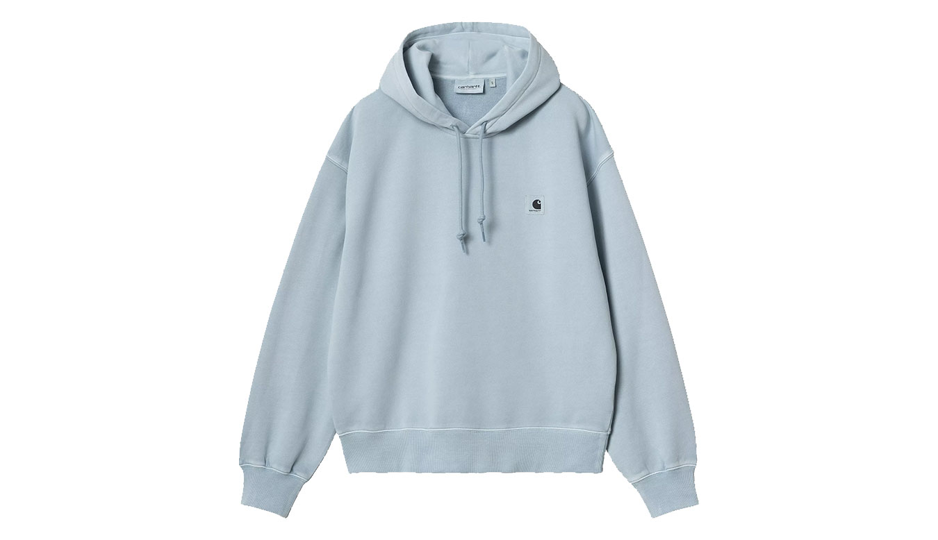 Image of Carhartt WIP W' Hooded Nelson Sweatshirt Dusty Ice SK