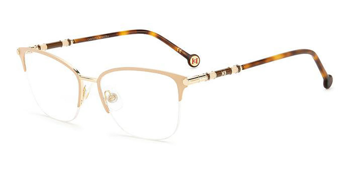 Image of Carolina Herrera CH 0033 BKU 53 Brązowe Damskie Okulary Korekcyjne PL