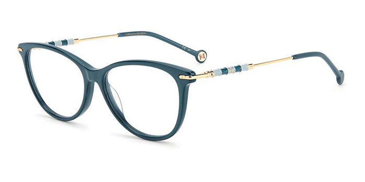 Image of Carolina Herrera CH 0043 ZI9 55 Zielone Damskie Okulary Korekcyjne PL