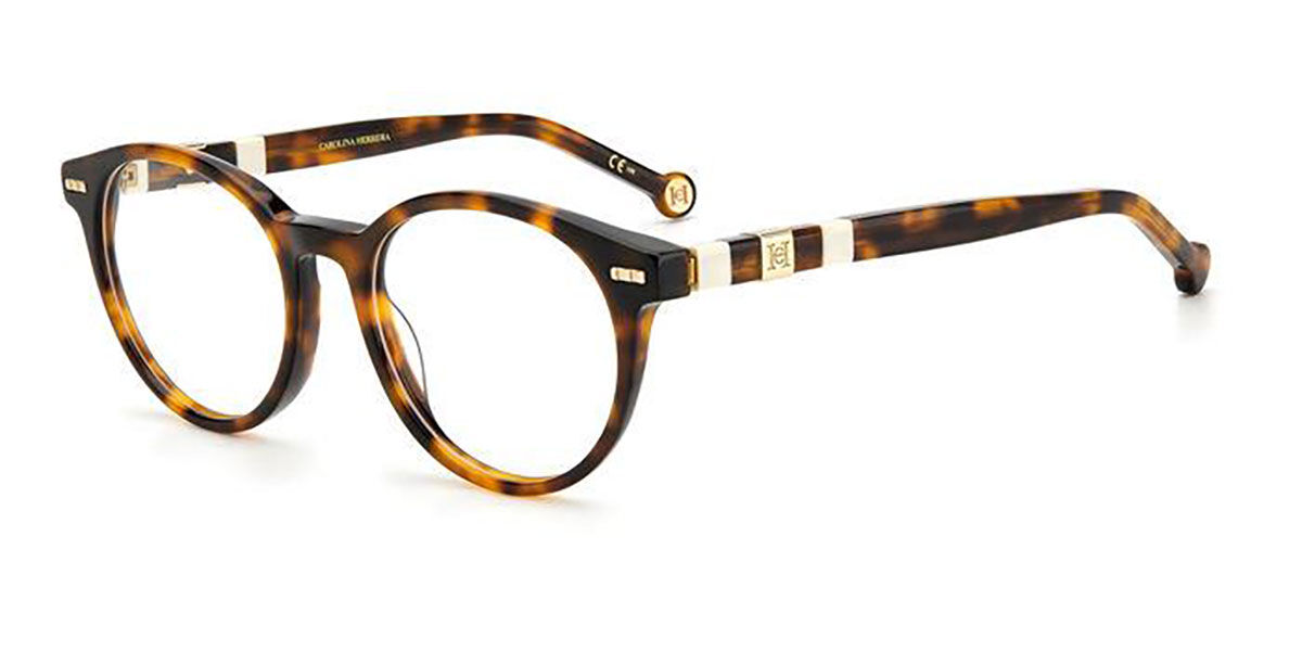 Image of Carolina Herrera CH 0049 C1H 50 Tortoiseshell Damskie Okulary Korekcyjne PL