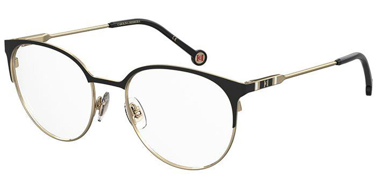 Image of Carolina Herrera CH 0075 2M2 54 Złote Damskie Okulary Korekcyjne PL