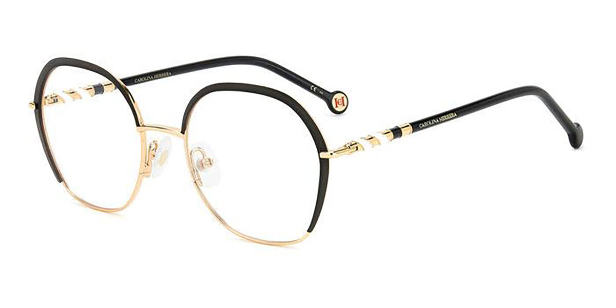 Image of Carolina Herrera HER 0099 2M2 52 Złote Damskie Okulary Korekcyjne PL