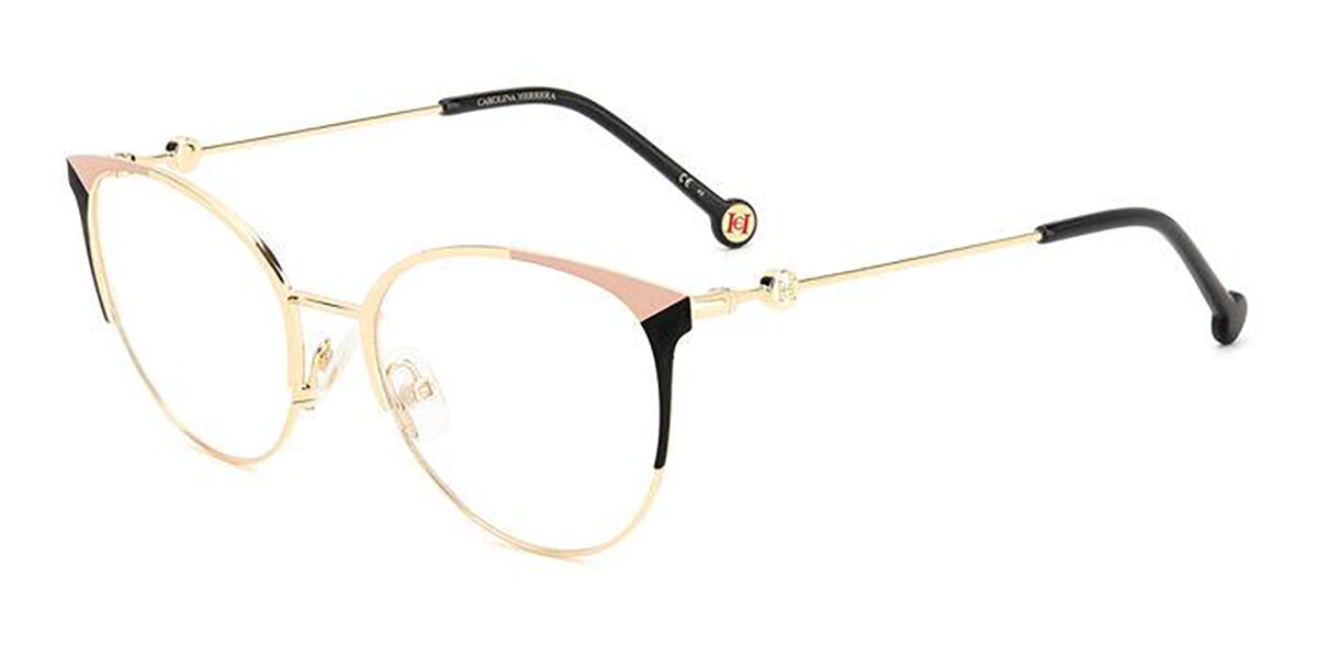 Image of Carolina Herrera HER 0115 2M2 54 Zlote Damskie Okulary Korekcyjne PL