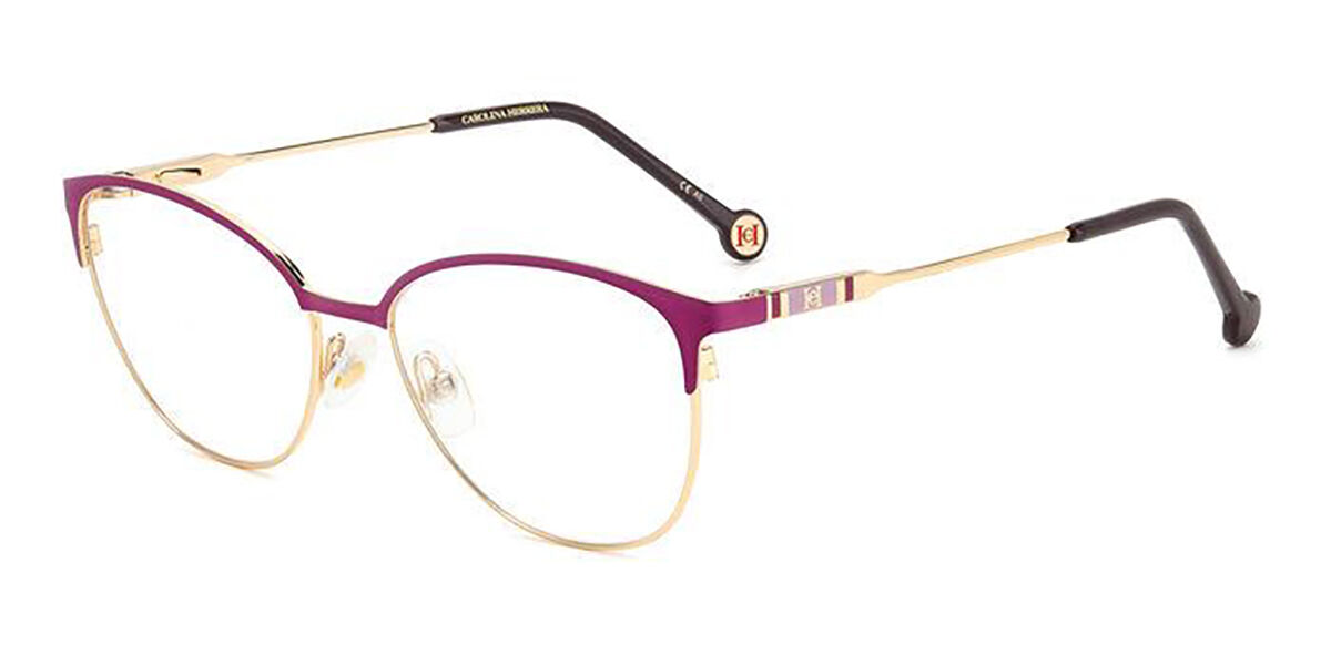 Image of Carolina Herrera HER 0120 YEP 55 Złote Damskie Okulary Korekcyjne PL