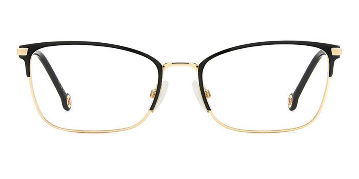 Image of Carolina Herrera HER 0204 RHL 54 Złote Damskie Okulary Korekcyjne PL