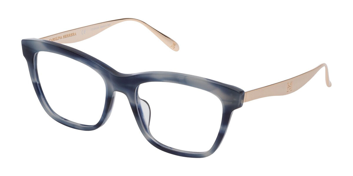 Image of Carolina Herrera VHN613M 06X8 Óculos de Grau Azuis Masculino BRLPT