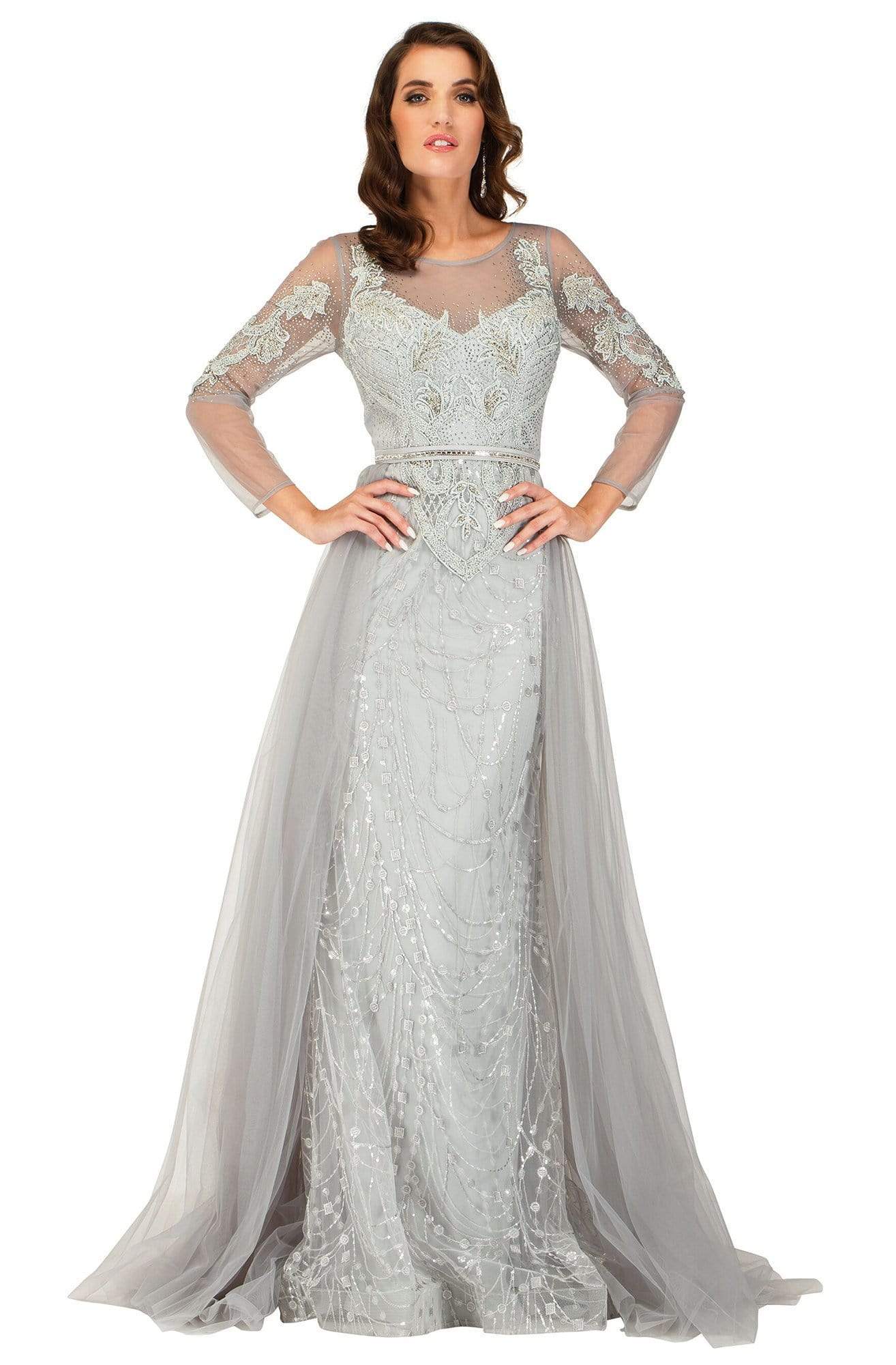 Image of Cecilia Couture - 2110 Jewel Embellished Long Dress