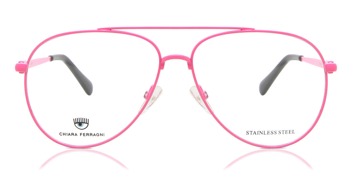 Image of Chiara Ferragni CF 1009 35J 57 Różowe Damskie Okulary Korekcyjne PL