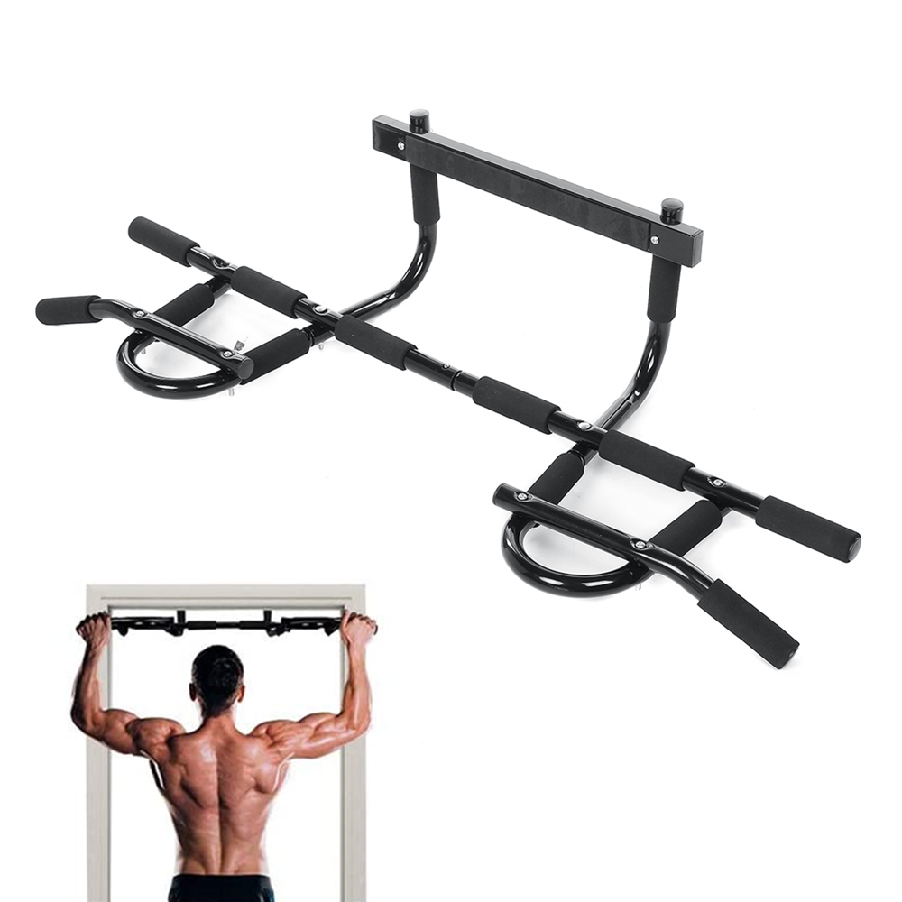 Image of Chin Up Bar Door Wall Push-Ups Stands Abs Muscle Exercise Portable Fitness Sport Gym Home