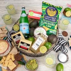 Image of Chippin' Dippin' And Margarita Sippin' Gift Basket